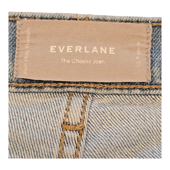 Everlane Cheeky Jean Womens Size 25 Light Blue Slim Straight Casual Minimalist - Picture 3 of 12